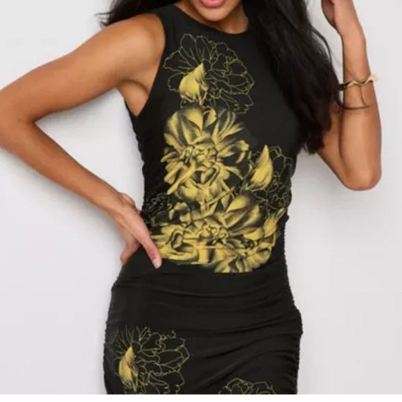 Bold Elements Womens Sleeveless Floral Plus Bodycon Dress - Picture 7 of 9